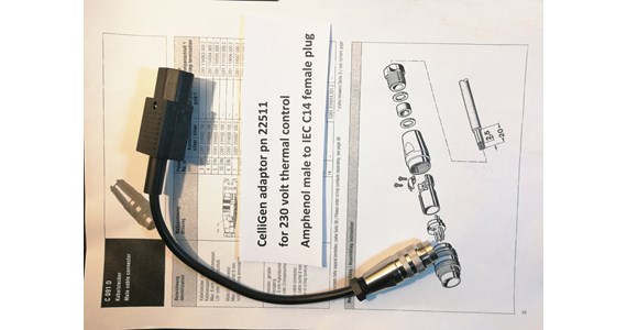 Celligen cable adaptor
